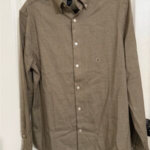 Express Brown Casual Button Down Shirt